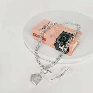Love Letter Envelope Locket - Silver